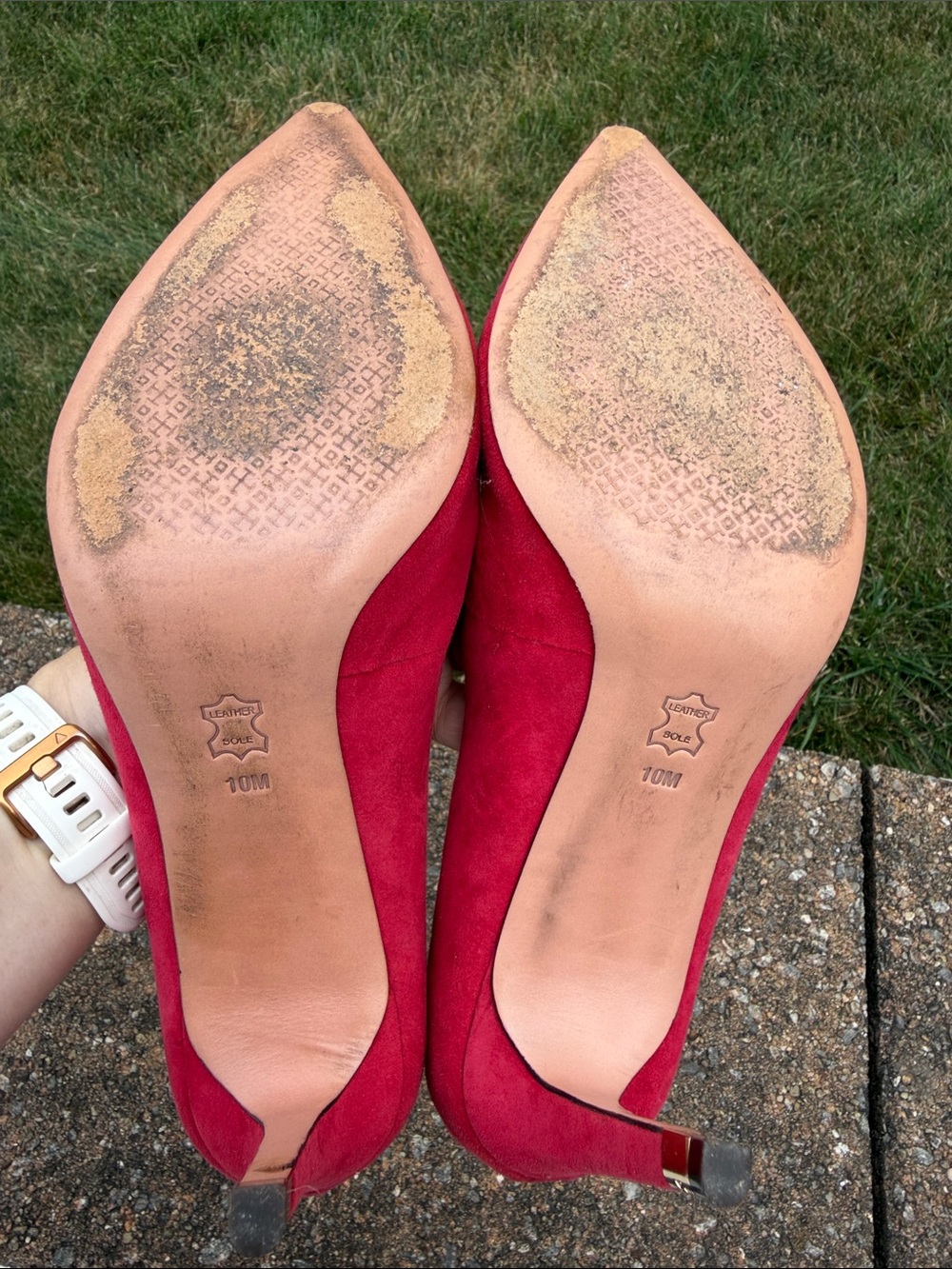 Tory Burch Pink Suede Pointed-Toe Pumps - Picture 6 of 7